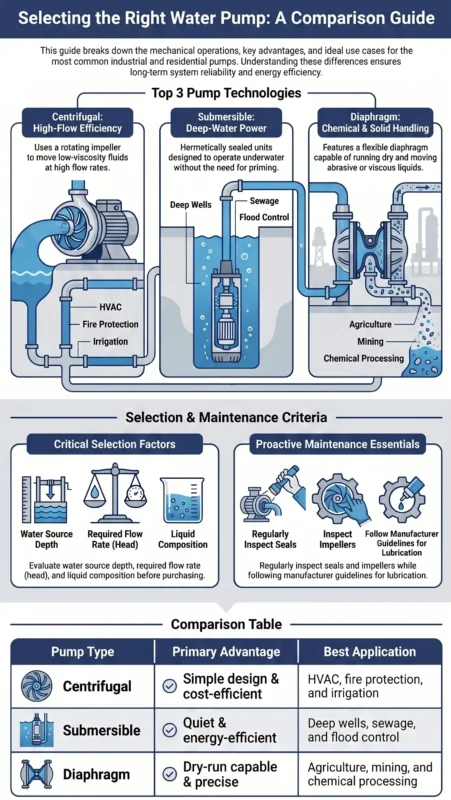Types of Water Pumps