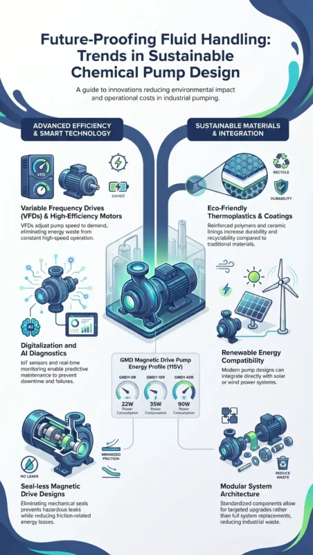 Trends in sustainable and energy-efficient chemical pump designs