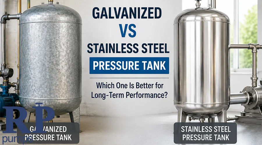 Galvanized vs Stainless Pressure Tank