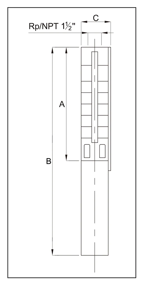 Dimensions Submersible Pumps SP25 1
