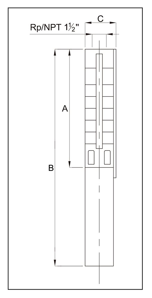 Dimensions Submersible Pumps SP25