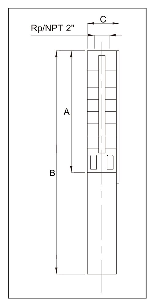 Dimensions Submersible Pumps SP40 70