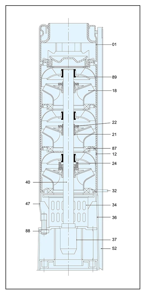 Parts List Submersible Pumps 4in 2 1