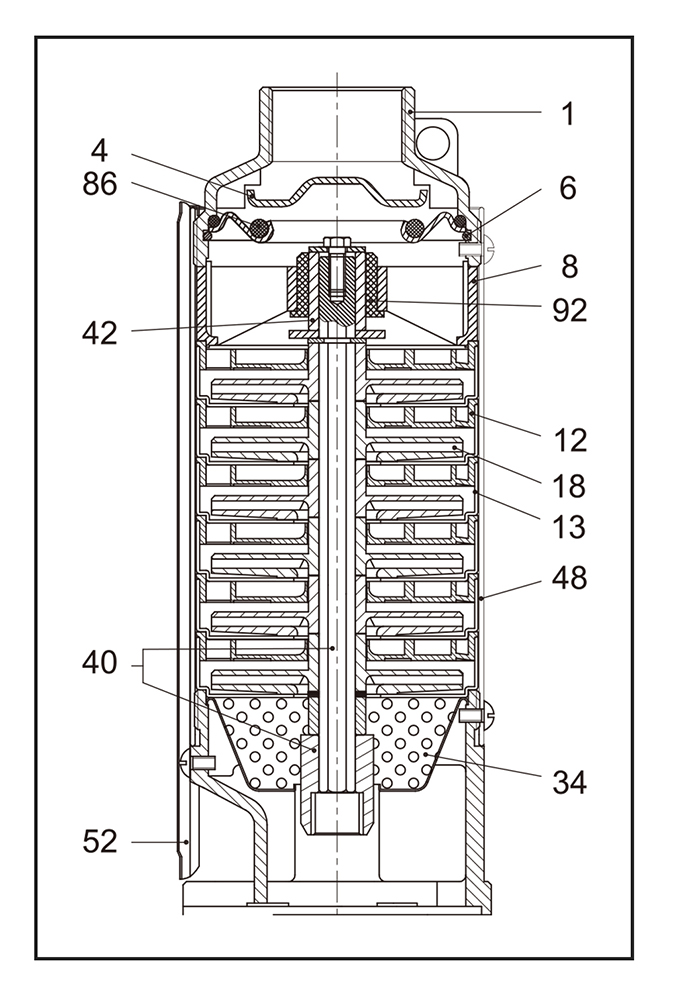 Parts List Submersible Pumps 4in 2 2