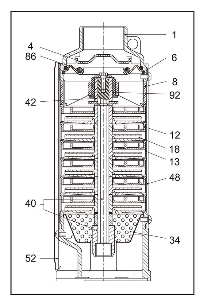 Parts List Submersible Pumps 4in 21