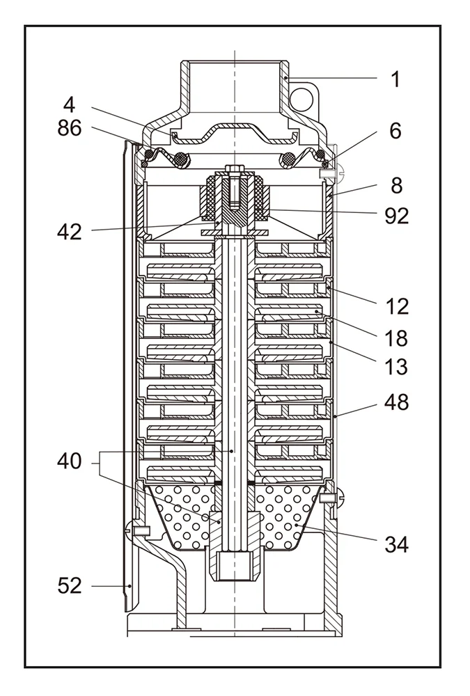 Parts List Submersible Pumps 4in 3 1