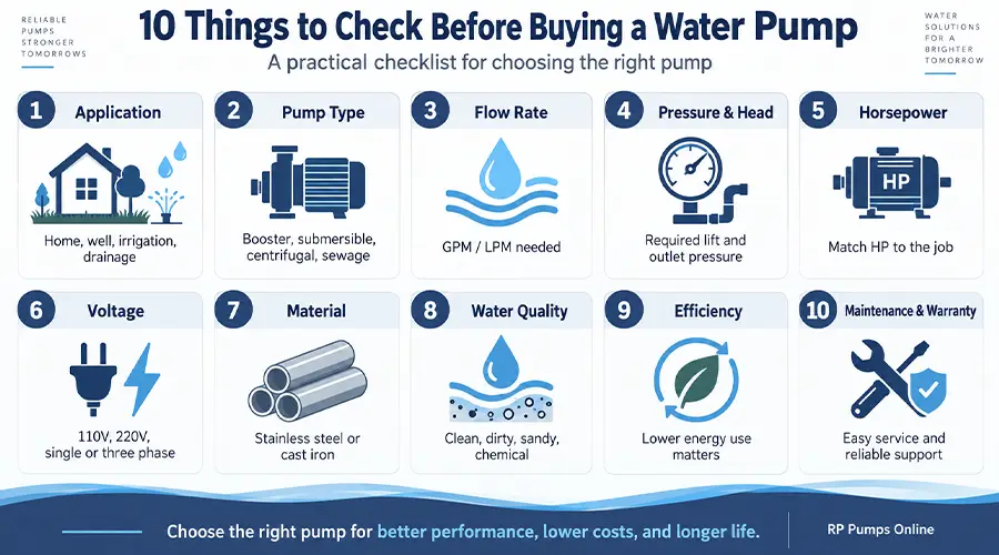 Buying a Water Pump