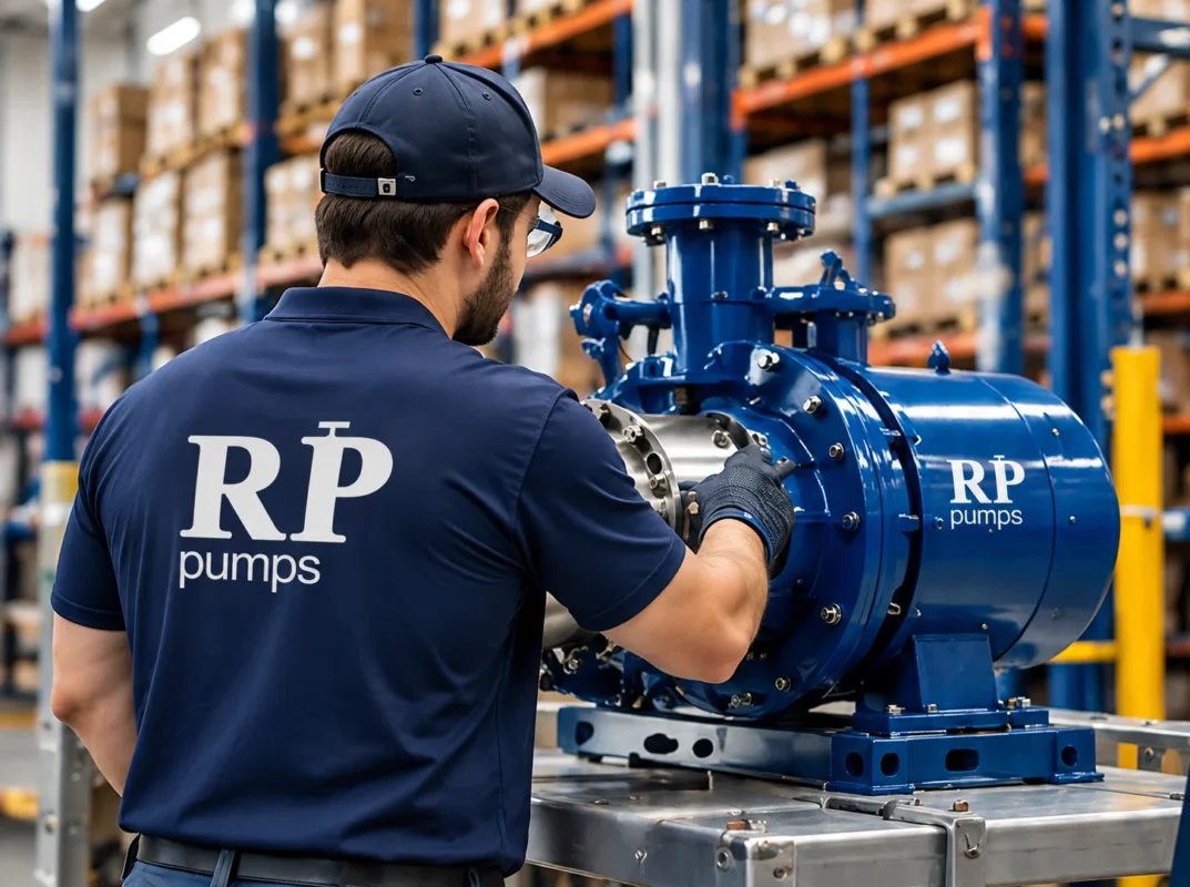 Industrial Technician Servicing RP Pumps